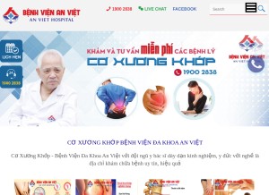 How coxuongkhopanviet.com looks like on a tablet such as an iPad.