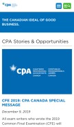 How cpacanada.ca looks like on a mobile device such as an iPhone.