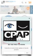 How cpapsupplyusa.com looks like on a mobile device such as an iPhone.