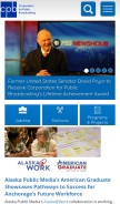 How cpb.org looks like on a mobile device such as an iPhone.