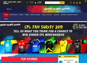 How cplt20.com looks like on a tablet such as an iPad.