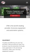How cpm.net looks like on a mobile device such as an iPhone.