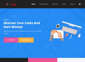 How cpmlink.net looks like on a tablet such as an iPad.