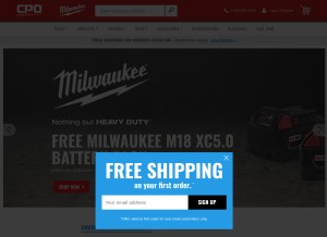 How cpomilwaukee.com looks like on a tablet such as an iPad.