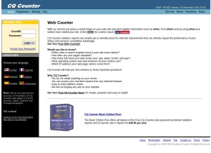 How cqcounter.com looks like on a tablet such as an iPad.
