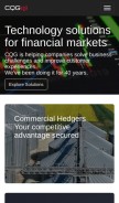 How cqg.com looks like on a mobile device such as an iPhone.