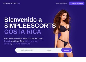 How cr.simpleescorts.com looks like on a tablet such as an iPad.