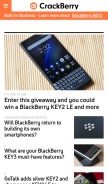 How crackberry.com looks like on a mobile device such as an iPhone.