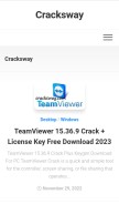 How cracksway.com looks like on a mobile device such as an iPhone.