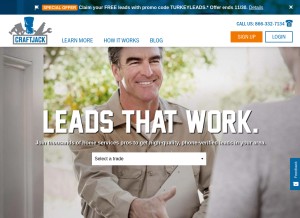 How craftjack.com looks like on a tablet such as an iPad.