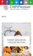 How craftpassion.com looks like on a mobile device such as an iPhone.
