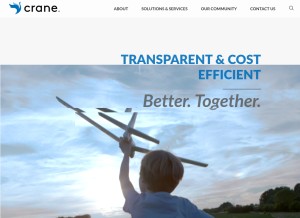 How crane.aero looks like on a tablet such as an iPad.