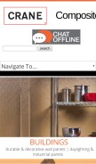 How cranecomposites.com looks like on a mobile device such as an iPhone.
