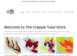 How crappietube.com looks like on a tablet such as an iPad.