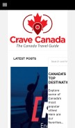 How cravecanada.com looks like on a mobile device such as an iPhone.