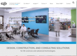 How crbusa.com looks like on a tablet such as an iPad.