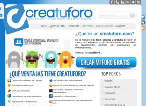 How creatuforo.com looks like on a tablet such as an iPad.