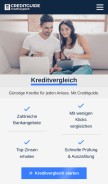 How creditguide.de looks like on a mobile device such as an iPhone.