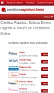 How creditosrapidos10min.com looks like on a mobile device such as an iPhone.