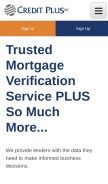 How creditplus.com looks like on a mobile device such as an iPhone.