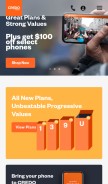 How credomobile.com looks like on a mobile device such as an iPhone.