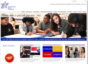 How crf-usa.org looks like on a tablet such as an iPad.