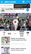 How cricket.net looks like on a mobile device such as an iPhone.