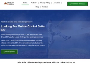 How cricketidadda.com looks like on a tablet such as an iPad.