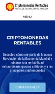 How criptomonedasrentables.com looks like on a mobile device such as an iPhone.