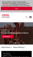 How crisil.com looks like on a mobile device such as an iPhone.