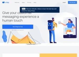 How crisp.chat looks like on a tablet such as an iPad.