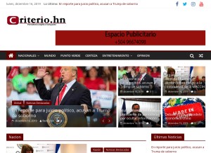 How criterio.hn looks like on a tablet such as an iPad.