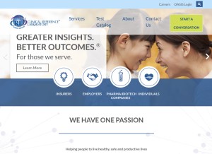 How crlcorp.com looks like on a tablet such as an iPad.
