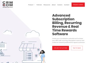 How crm.com looks like on a tablet such as an iPad.