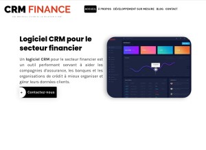 How crmfinance.fr looks like on a tablet such as an iPad.