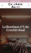 How crochets-anal.com looks like on a mobile device such as an iPhone.