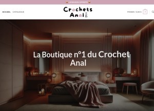 How crochets-anal.com looks like on a tablet such as an iPad.