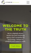 How cronin-co.com looks like on a mobile device such as an iPhone.
