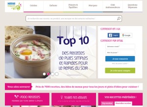 How croquonslavie.fr looks like on a tablet such as an iPad.