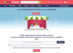 How crossshopper.com looks like on a tablet such as an iPad.