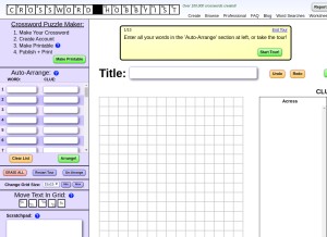How crosswordhobbyist.com looks like on a tablet such as an iPad.
