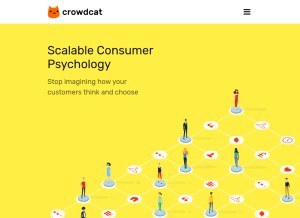 How crowdcat.co looks like on a tablet such as an iPad.