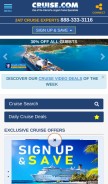 How cruise.com looks like on a mobile device such as an iPhone.