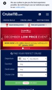 How cruise118.com looks like on a mobile device such as an iPhone.