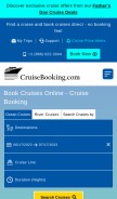 How cruisebooking.com looks like on a mobile device such as an iPhone.