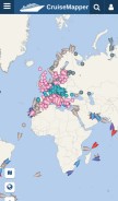 How cruisemapper.com looks like on a mobile device such as an iPhone.