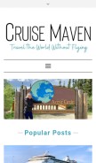 How cruisemaven.com looks like on a mobile device such as an iPhone.