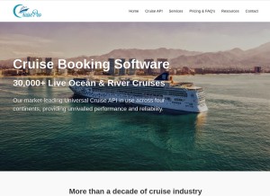 How cruisepro.us looks like on a tablet such as an iPad.