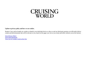 How cruisingworld.com looks like on a tablet such as an iPad.