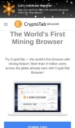 How cryptobrowser.site looks like on a mobile device such as an iPhone.